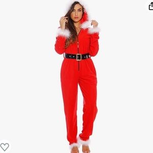 Holiday Santa Onesie Size: Medium